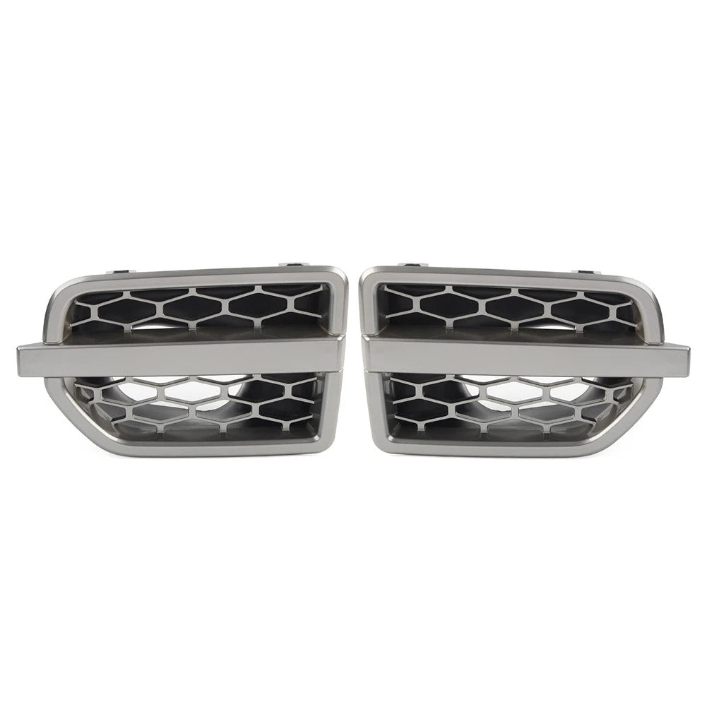 2X Front Grille Air Intake Vent Grill for Land Rover LR4 (2010–2016) Gray