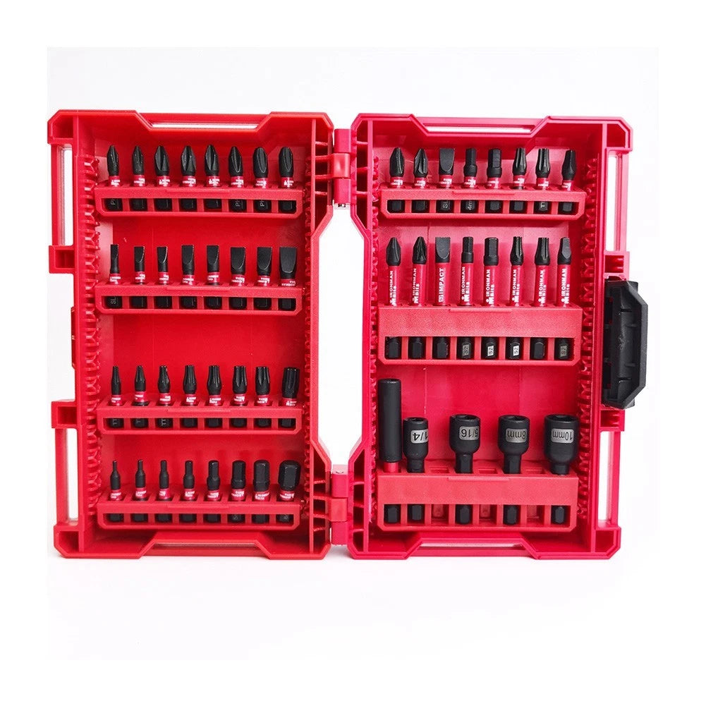 53 Piece Magnetic Screwdriver Bit Set for Impact Work Tasks