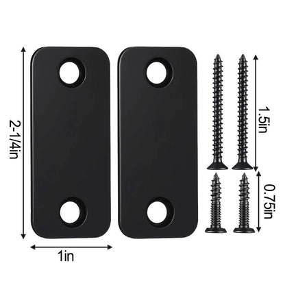 1/2 Set Stainless Steel Door Strike Filler Plate for Electronic Lock Systems