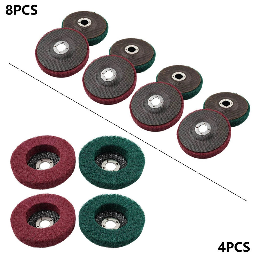 100mm Nylon Fiber Flap Buffing Wheel for Angle Grinder (Universal)