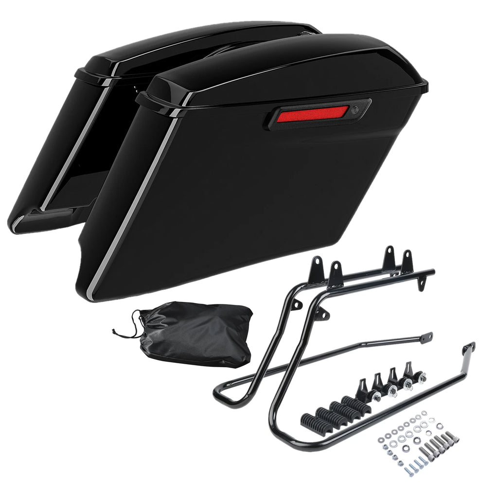 4" Stretched Hard Saddlebags Conversion Bracket for Harley Softail (1984–2017)