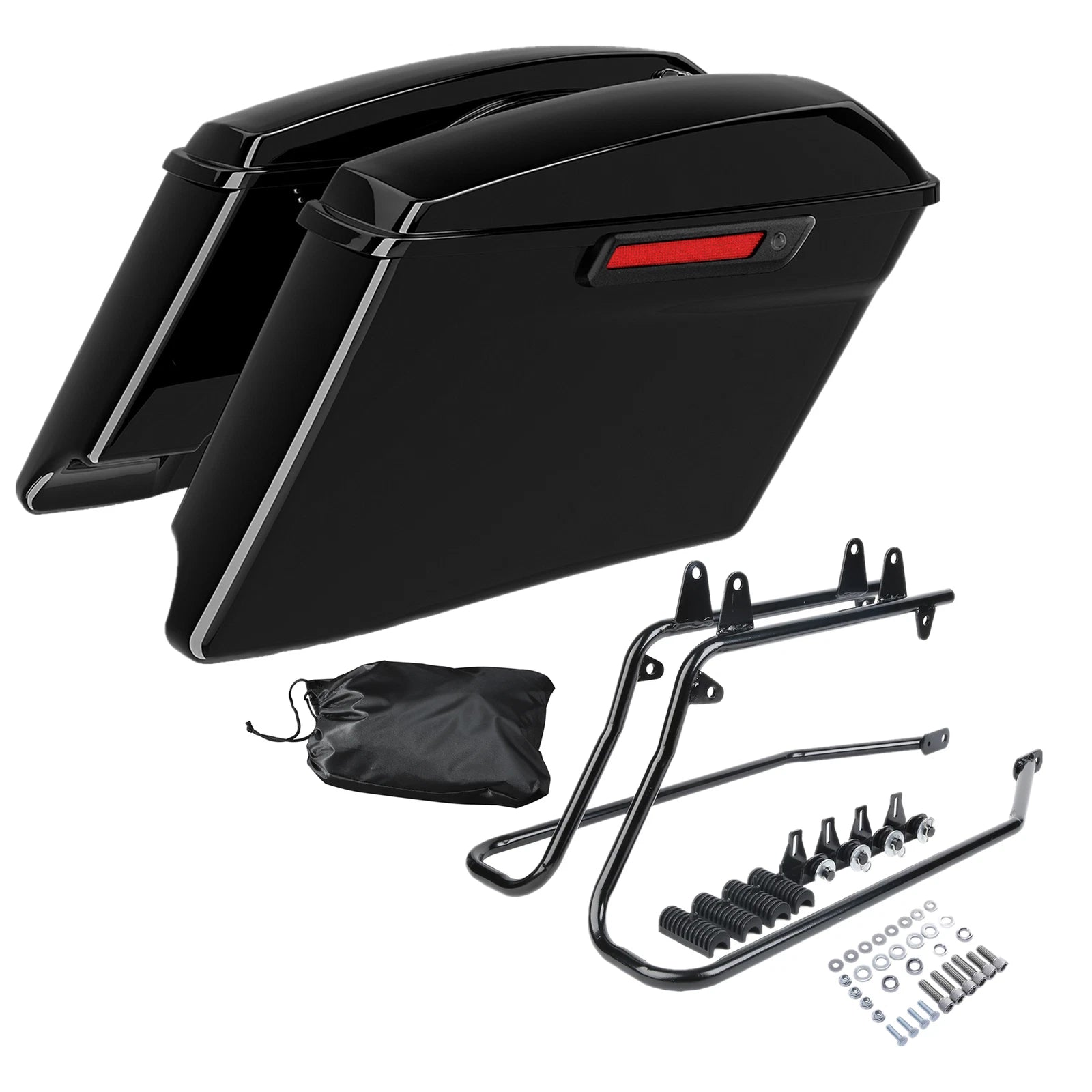 4" Stretched Hard Saddlebags Conversion Bracket for Harley Softail (1984–2017)