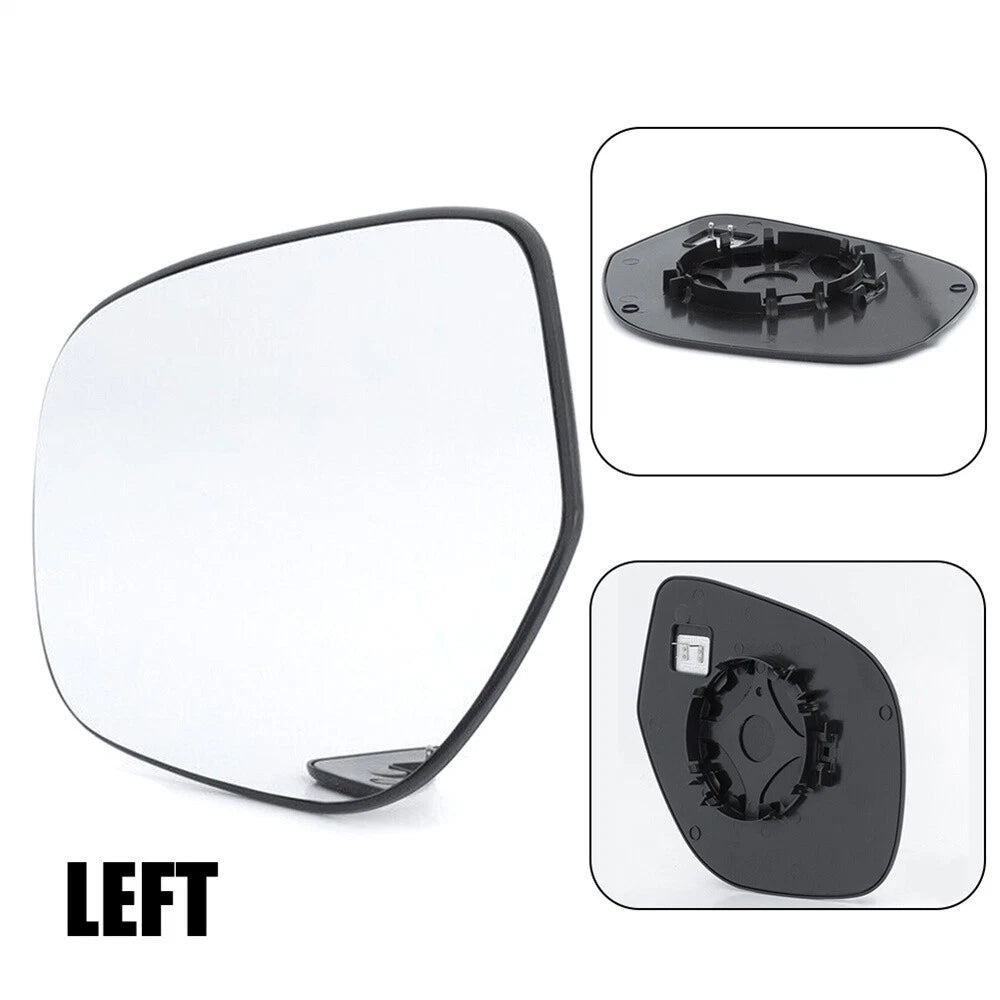 Heated Left Wing Mirror Glass w/ Backing for Mitsubishi Outlander (2014–2020)