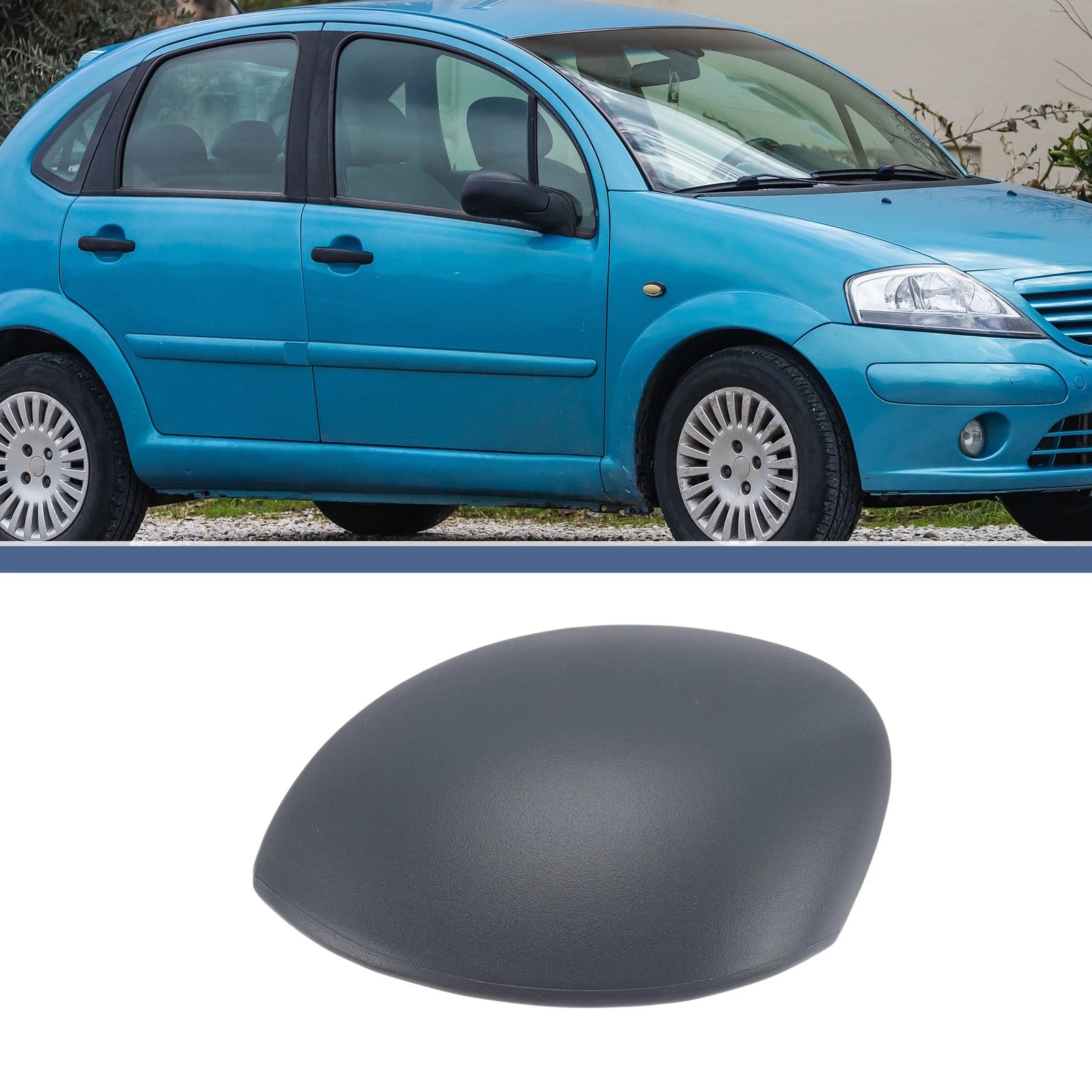 Left Passenger Side Mirror Cover Cap for Citroen C2 (2003–2009)