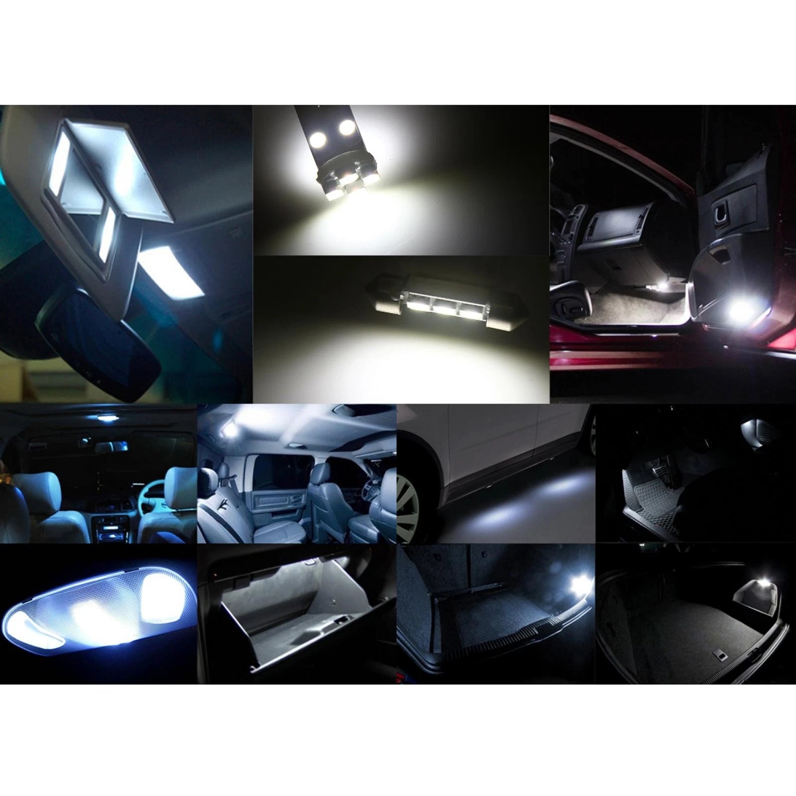 12pcs Canbus White LED Interior Lights for Audi A3 S3 (2006–2011)