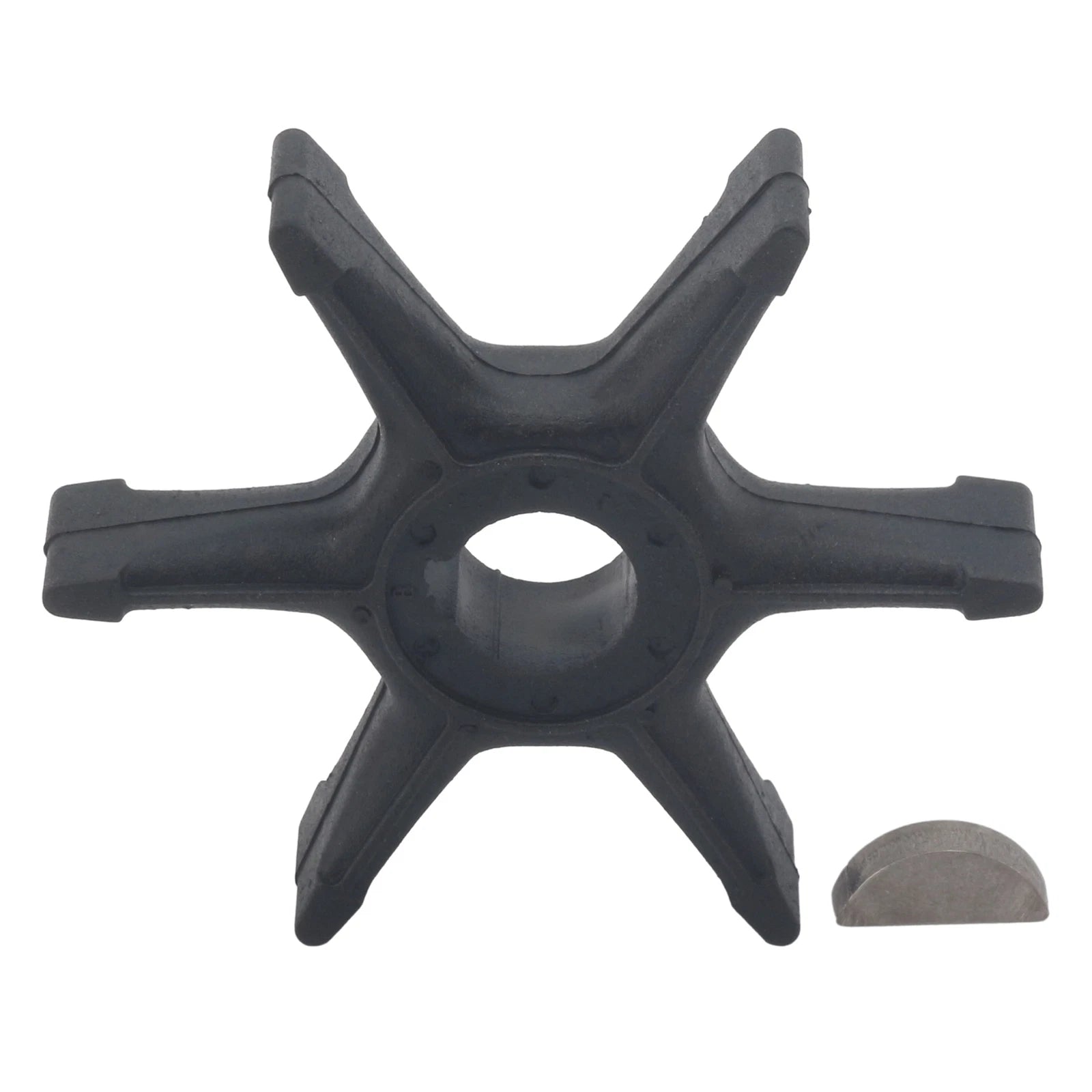 Water Pump Impeller & Key for Yamaha 20-25 HP Outboard Motor (2-Stroke)