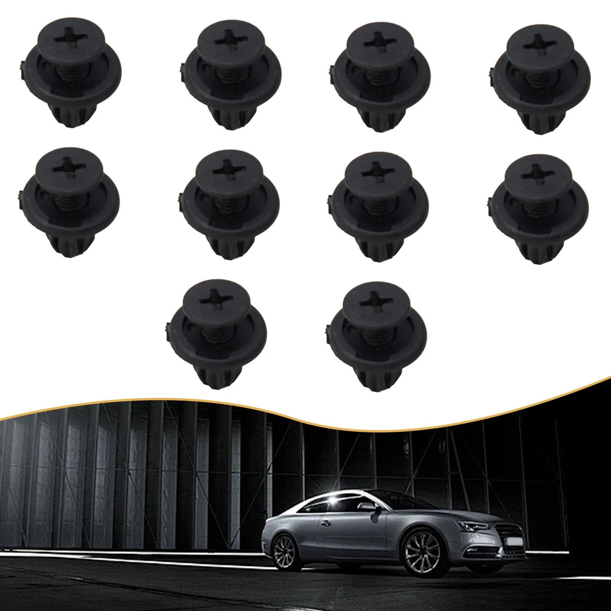 10Pcs Inner Wheel Arch Liner Fastener Clips for Mini