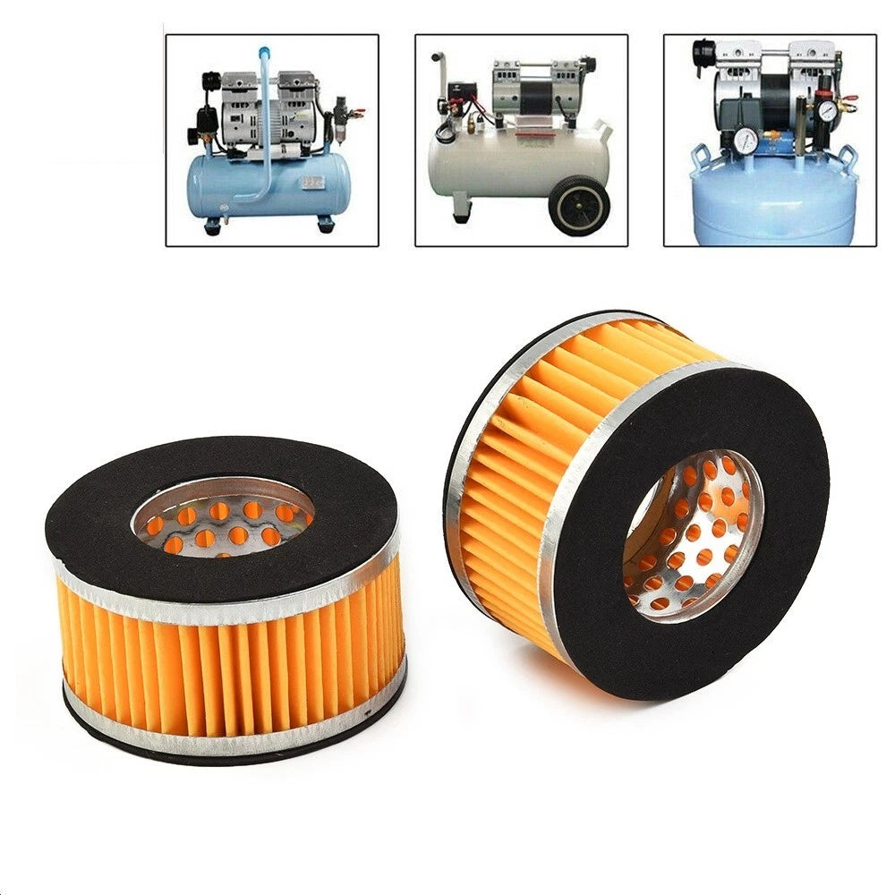 2X Air Compressor Filter Element for Male Threaded 20mm Air Intake Silencer