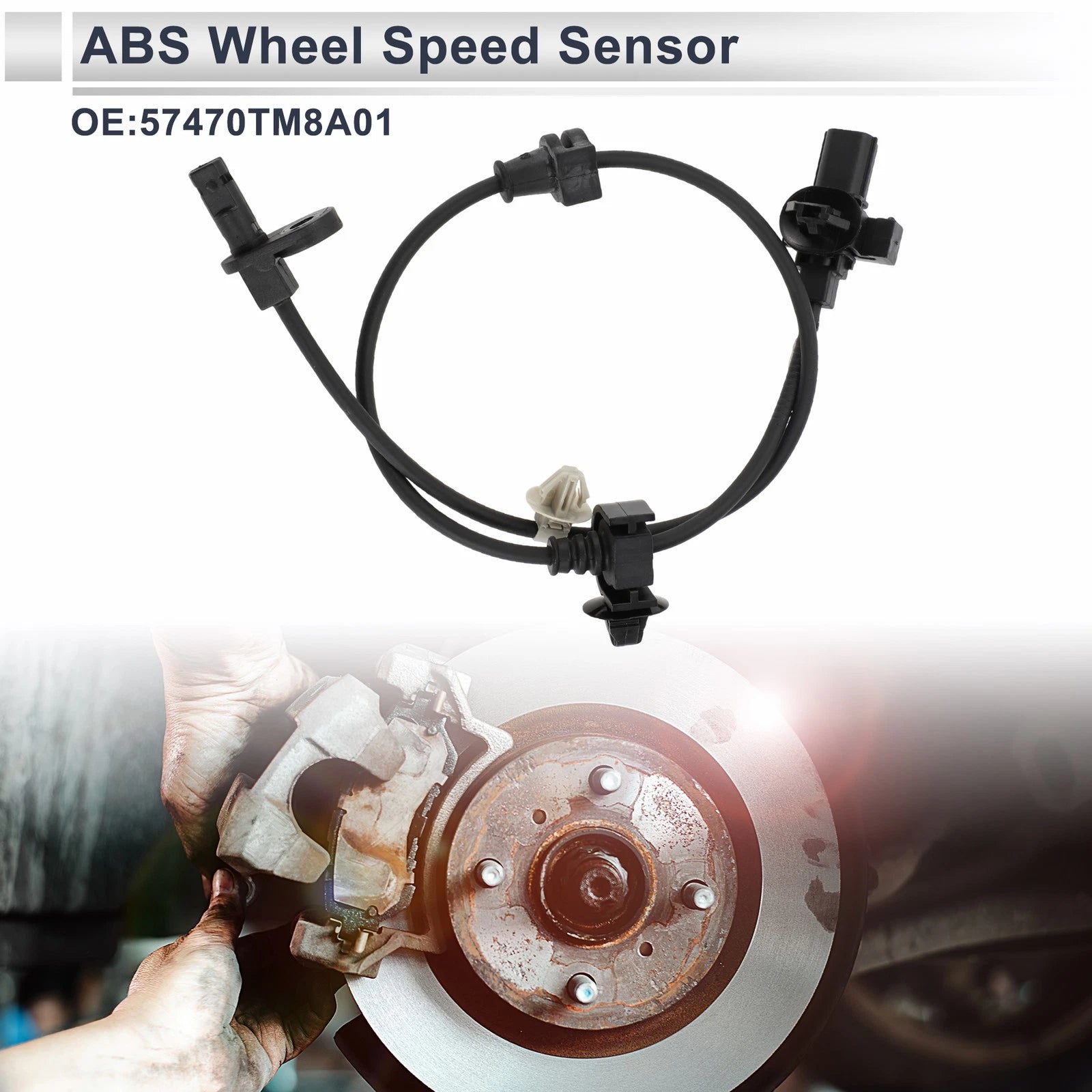 ABS Wheel Speed Sensor Rear Right Replacement for Honda Insight (2010–2014)