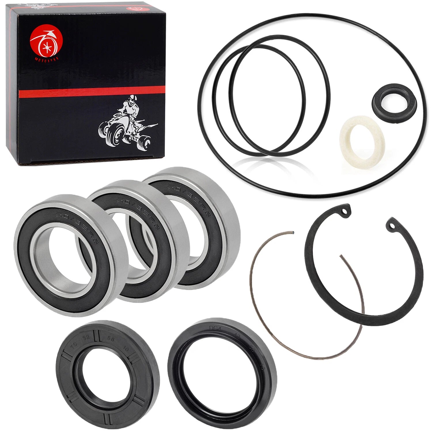 Rear Axle Wheel Bearing Seals for Honda Recon 250 TRX250TM TRX250TE (1997–2022)