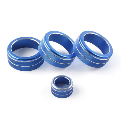 4X AC Climate Control Button Ring Cover for Honda Civic (2022–Present) Blue
