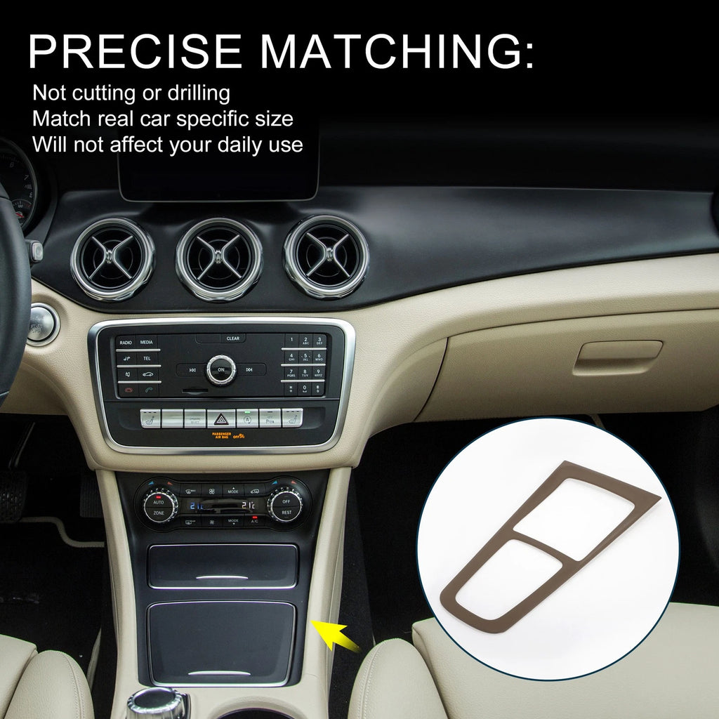 Center Console Panel Sticker Replacement for Mercedes-Benz GLA GLB EQA EQB (2020–2023)