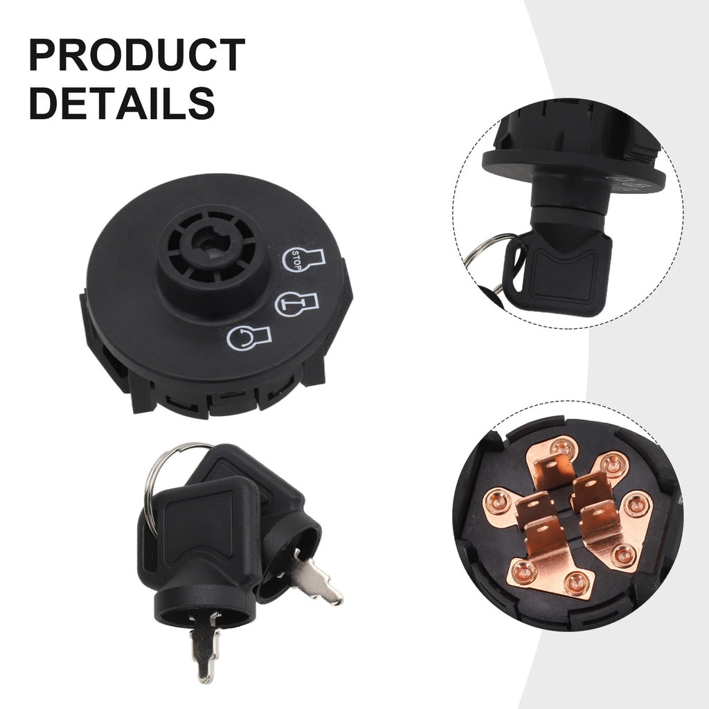 Ignition Switch for ExMark Lawn Mowers (3 Position, with Keys)