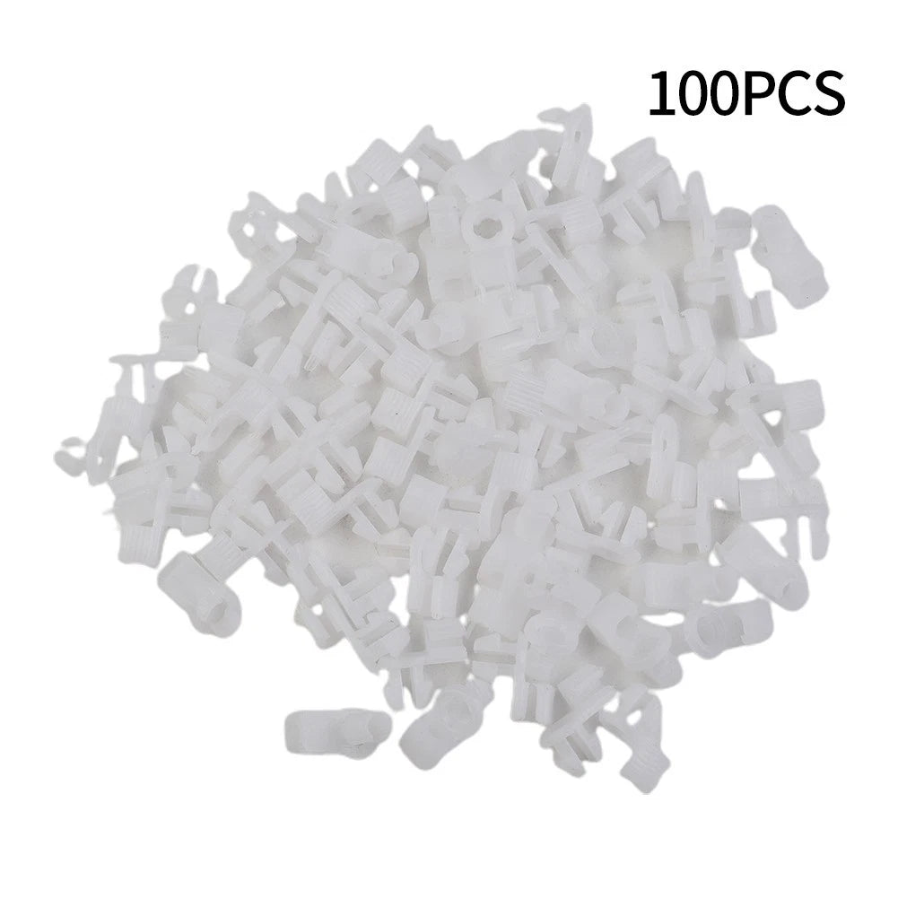 Clips Pcs New Hole Set Rod Plastic Fastener Door Lock Auto White 8mm Dia