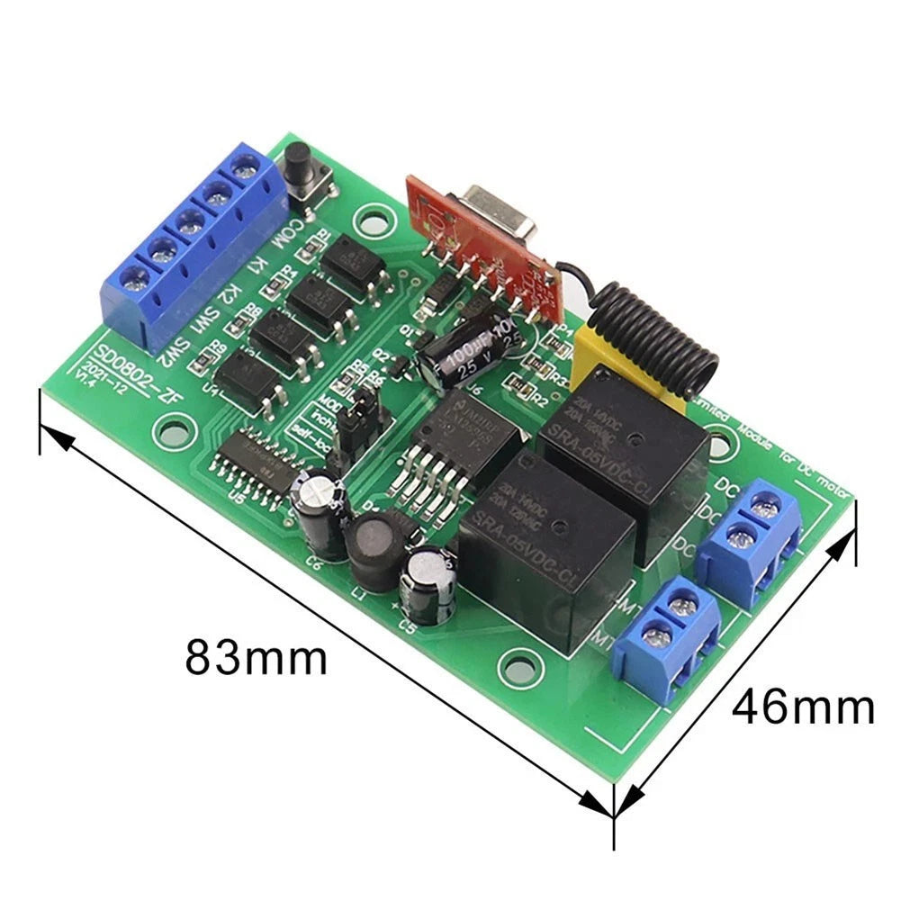 20A DC Motor Driver Board for Various Applications (6V 12V 24V)