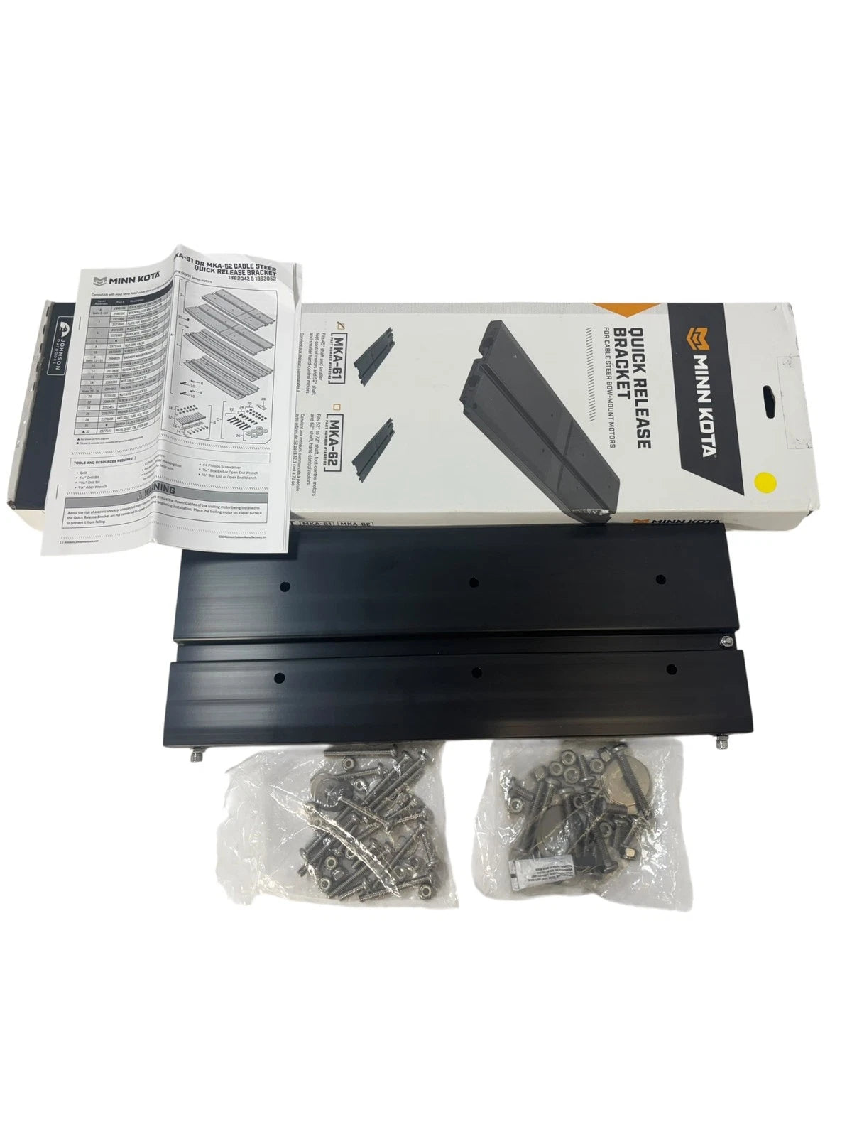 Minn Kota MKA-61 Quick Release Bracket for Cable Steer Bow Mount (OEM)