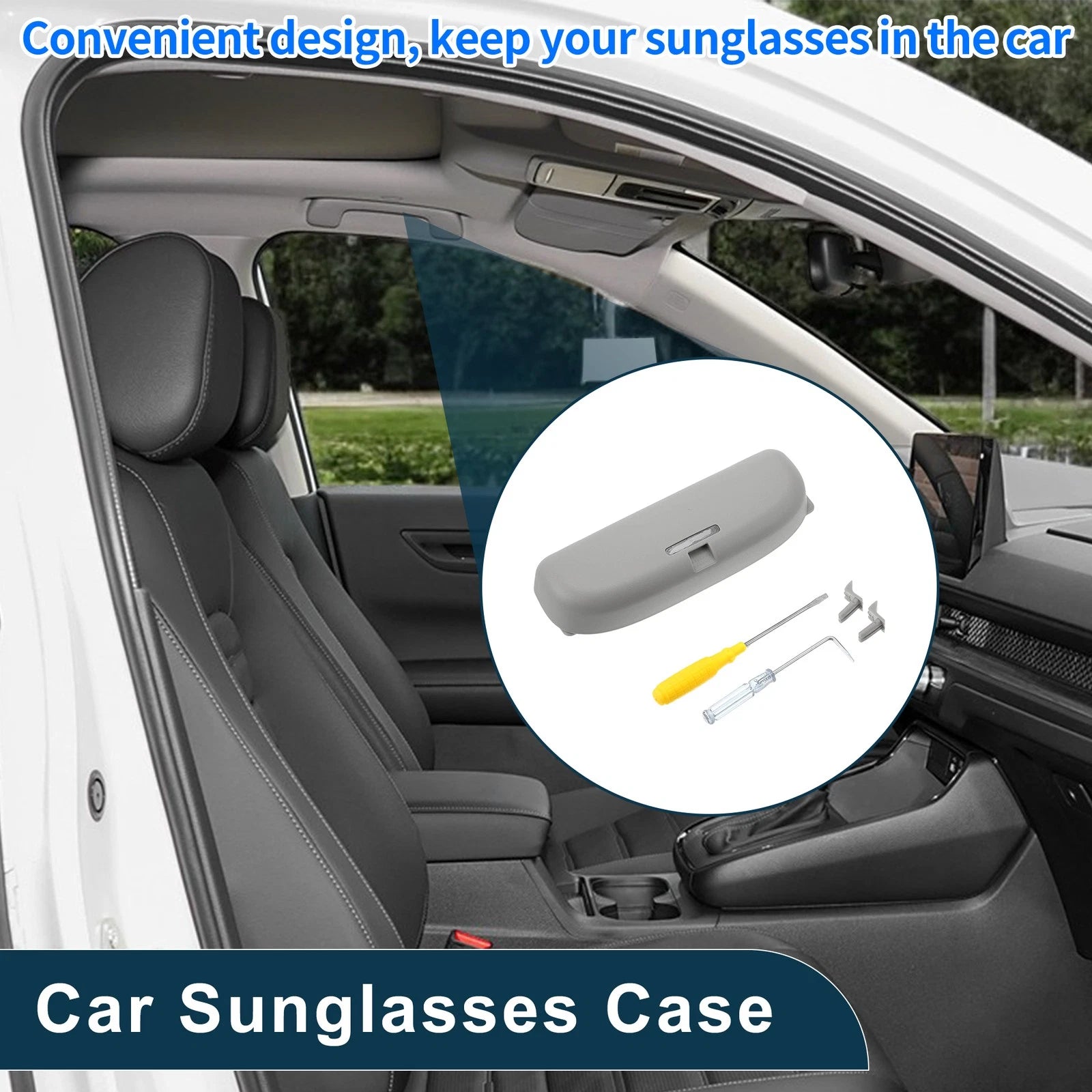 Car Sunglasses Case for Toyota RAV4 Eyeglasses Holder Storage Box