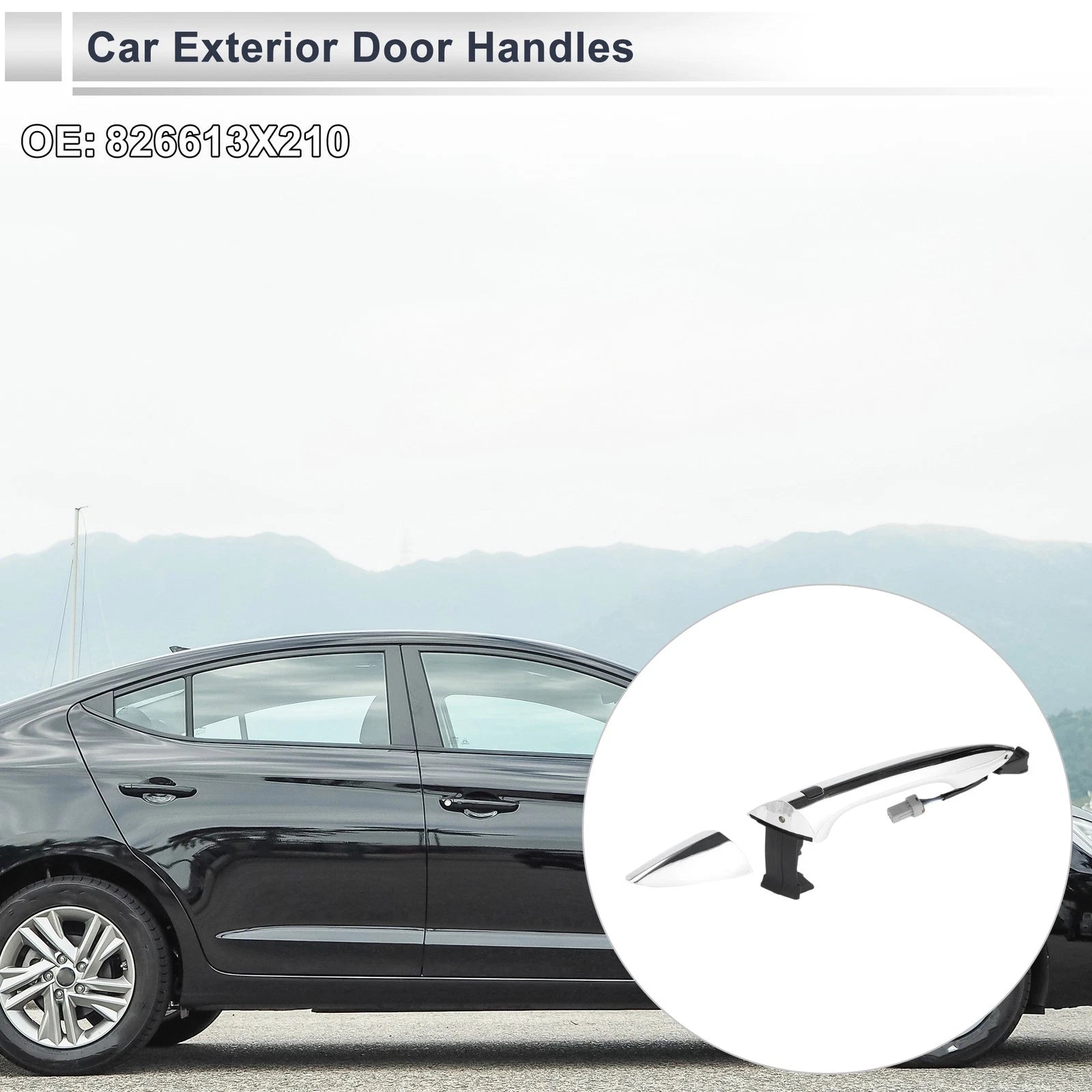Front Right Exterior Door Handle Replacement for Hyundai Elantra (2011–2016)
