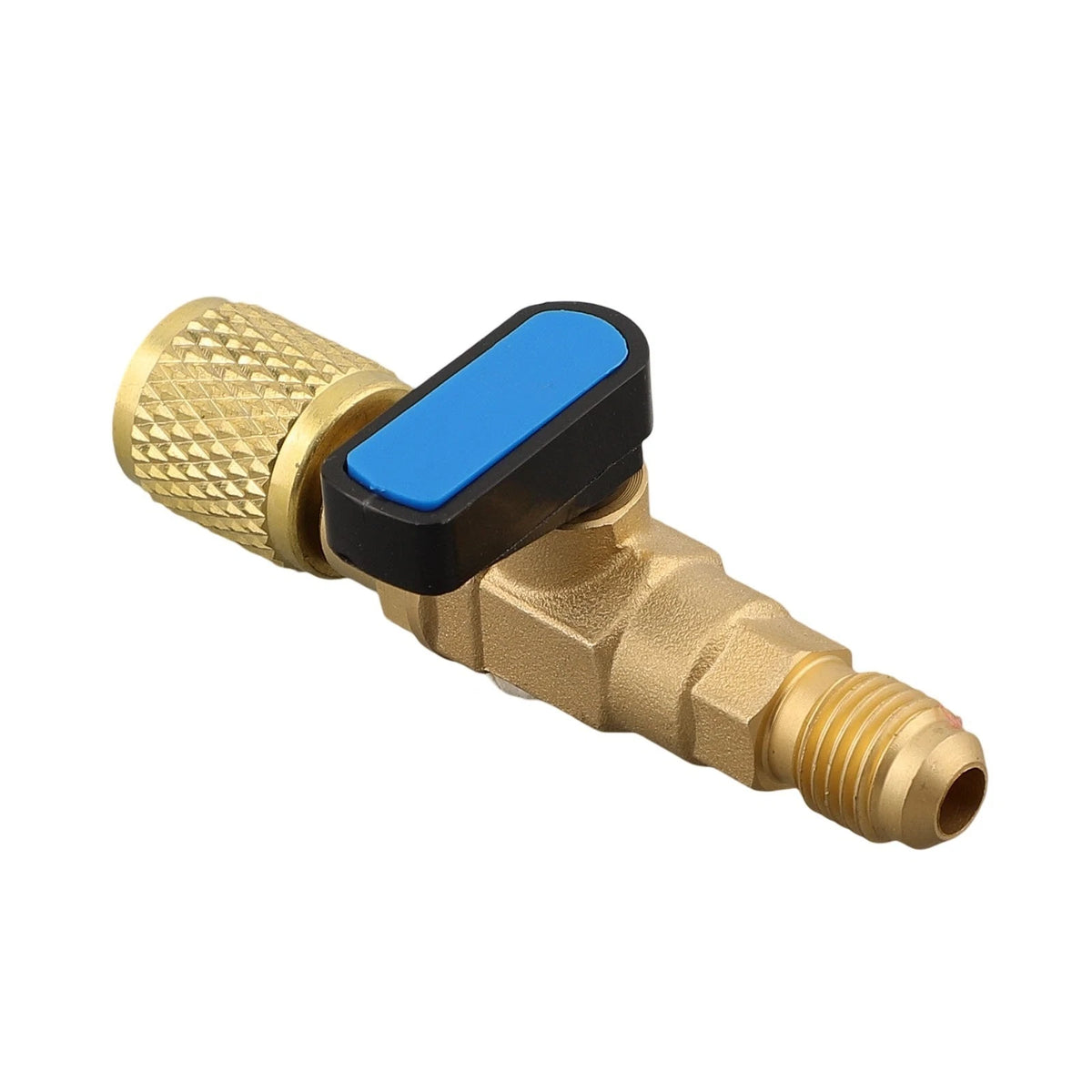 HVAC AC Straight Shut Ball Valve Adapter for R134a R22 R12 R410a
