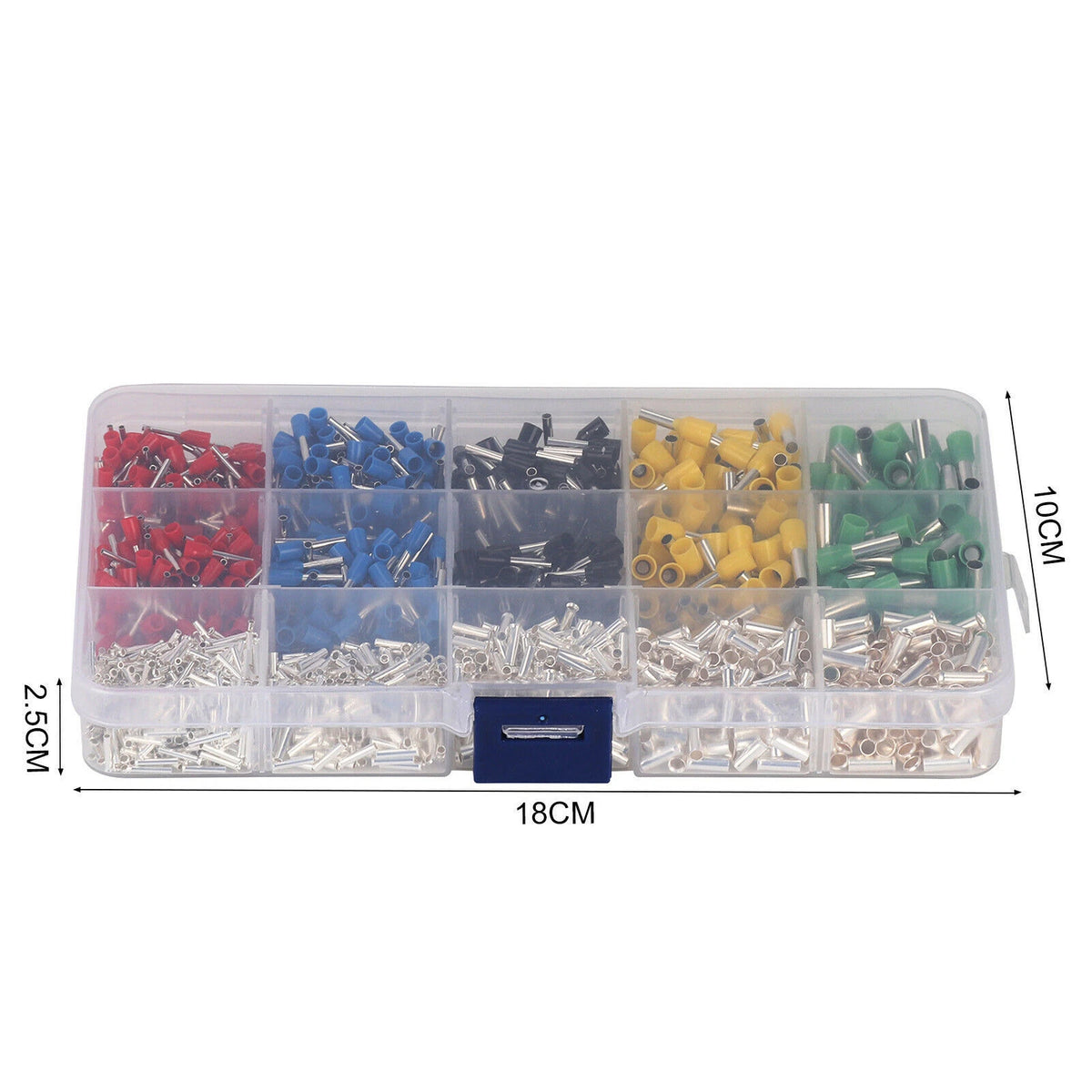 Cable Cord Pin End Bootlace Ferrule Terminal Wire Crimp Connector Kit (1640 pcs)