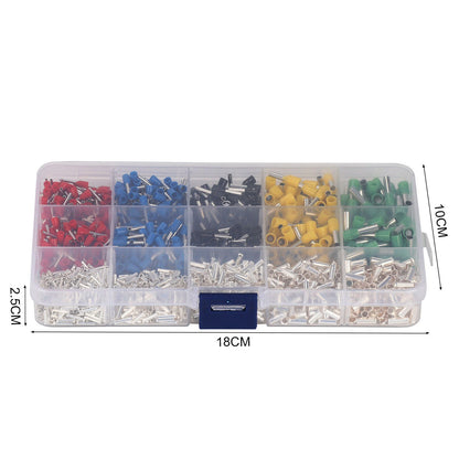 Cable Cord Pin End Bootlace Ferrule Terminal Wire Crimp Connector Kit (1640 pcs)