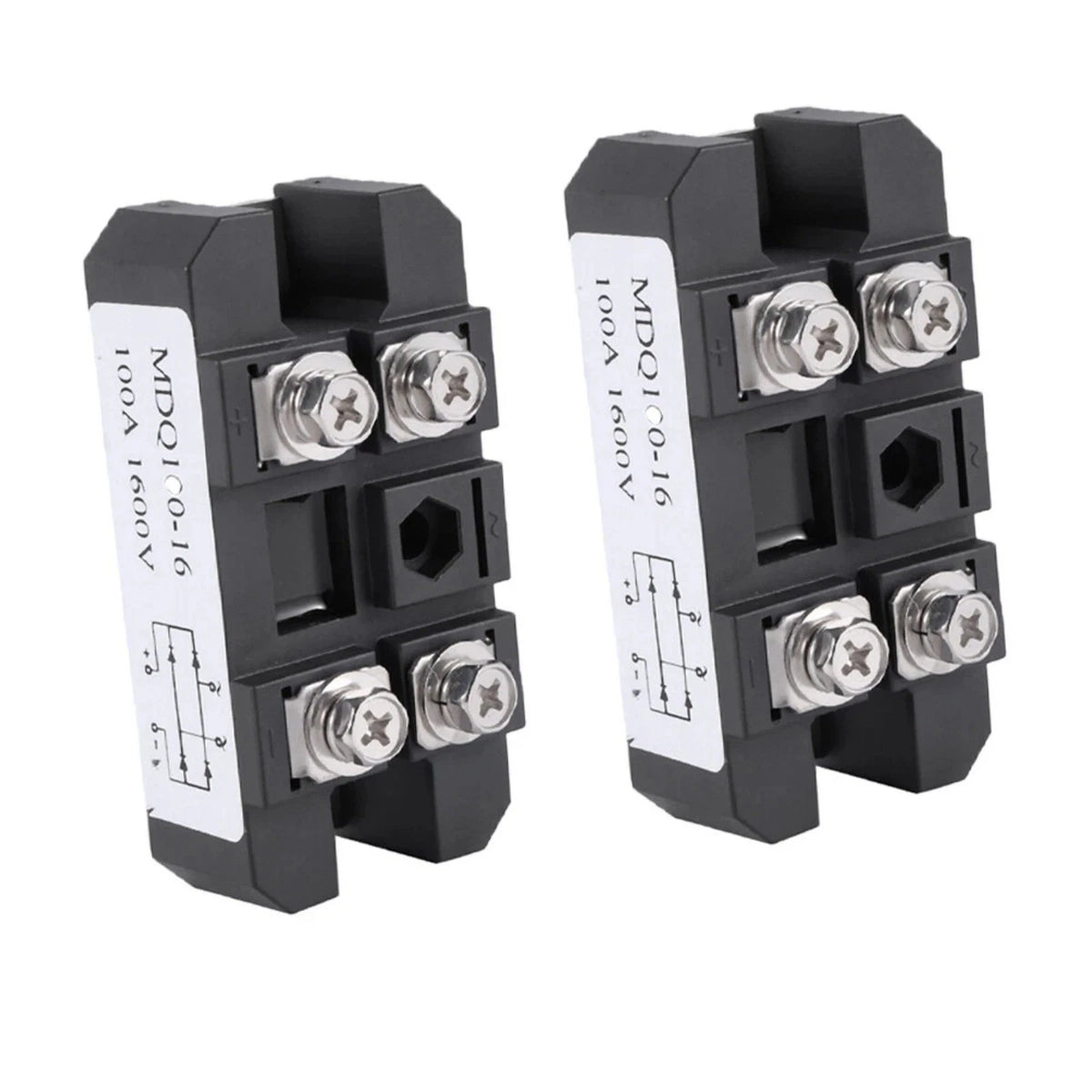 2 Pack Bridge Rectifier 100A 1600V for AC to DC Power Converter