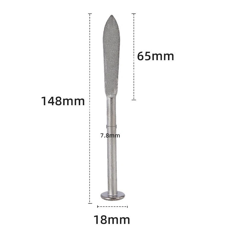 Thread Nail for Industrial Hanging Wire 14.8 cm Long Silver Finish