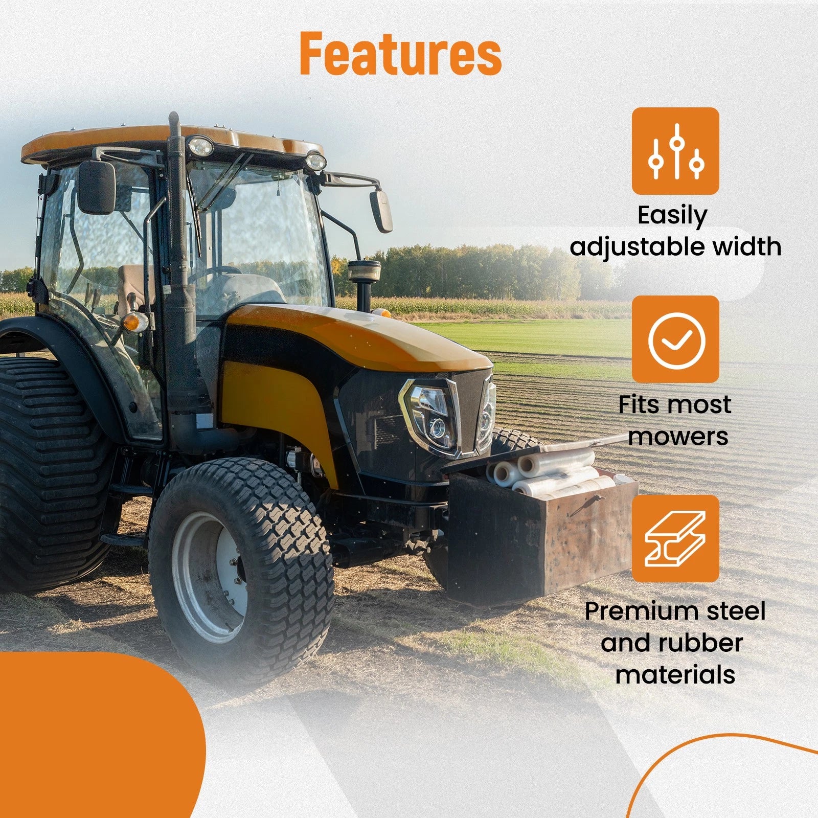 Adjustable Lawn Striping Kit for Zero Turn Tractors (Fits )