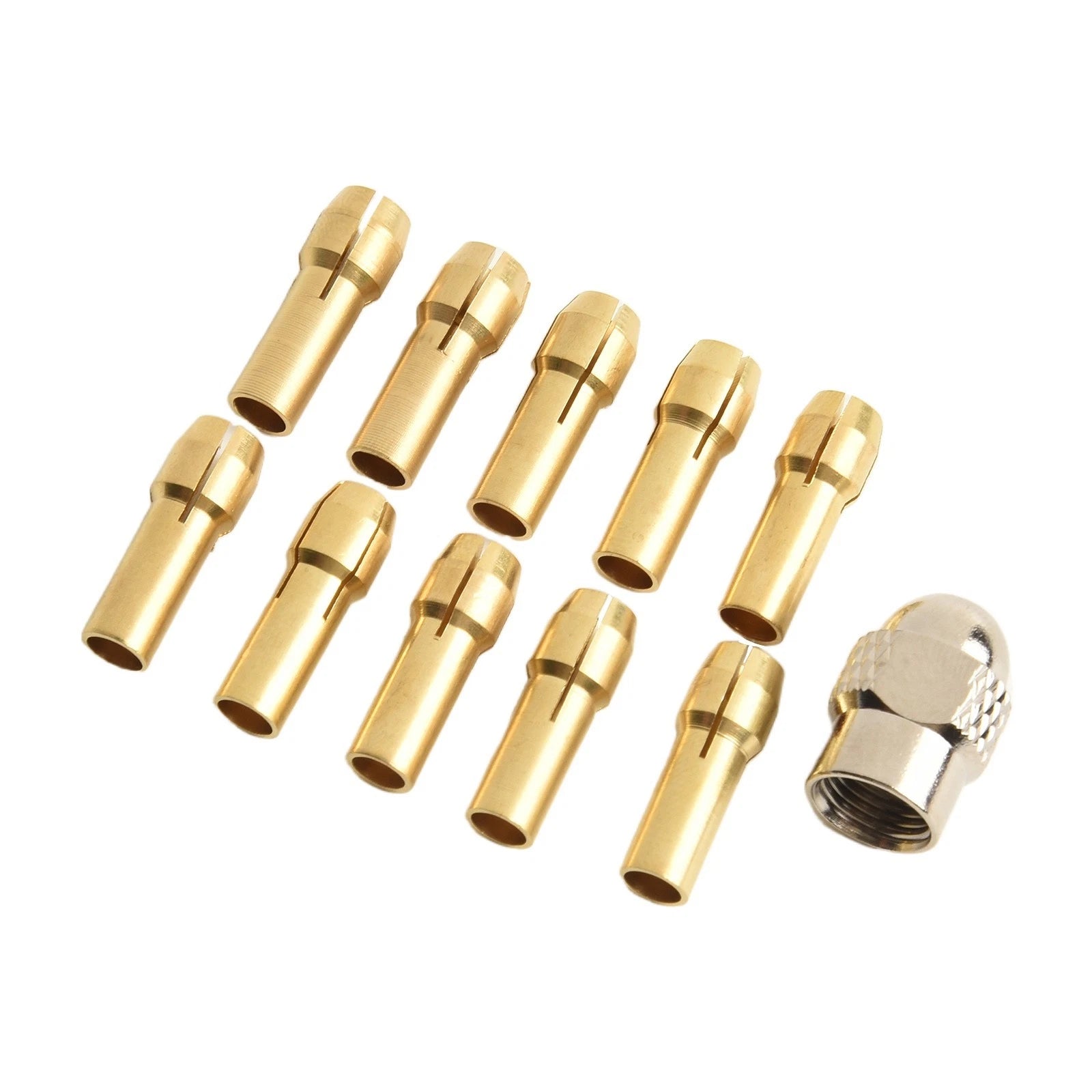 10pcs Brass Collet Chucks for Drill Bits