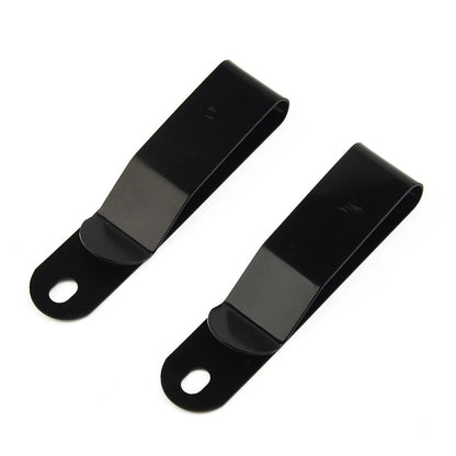 Steel Belt Clip for Small Tools (Electroplating Matte Black)