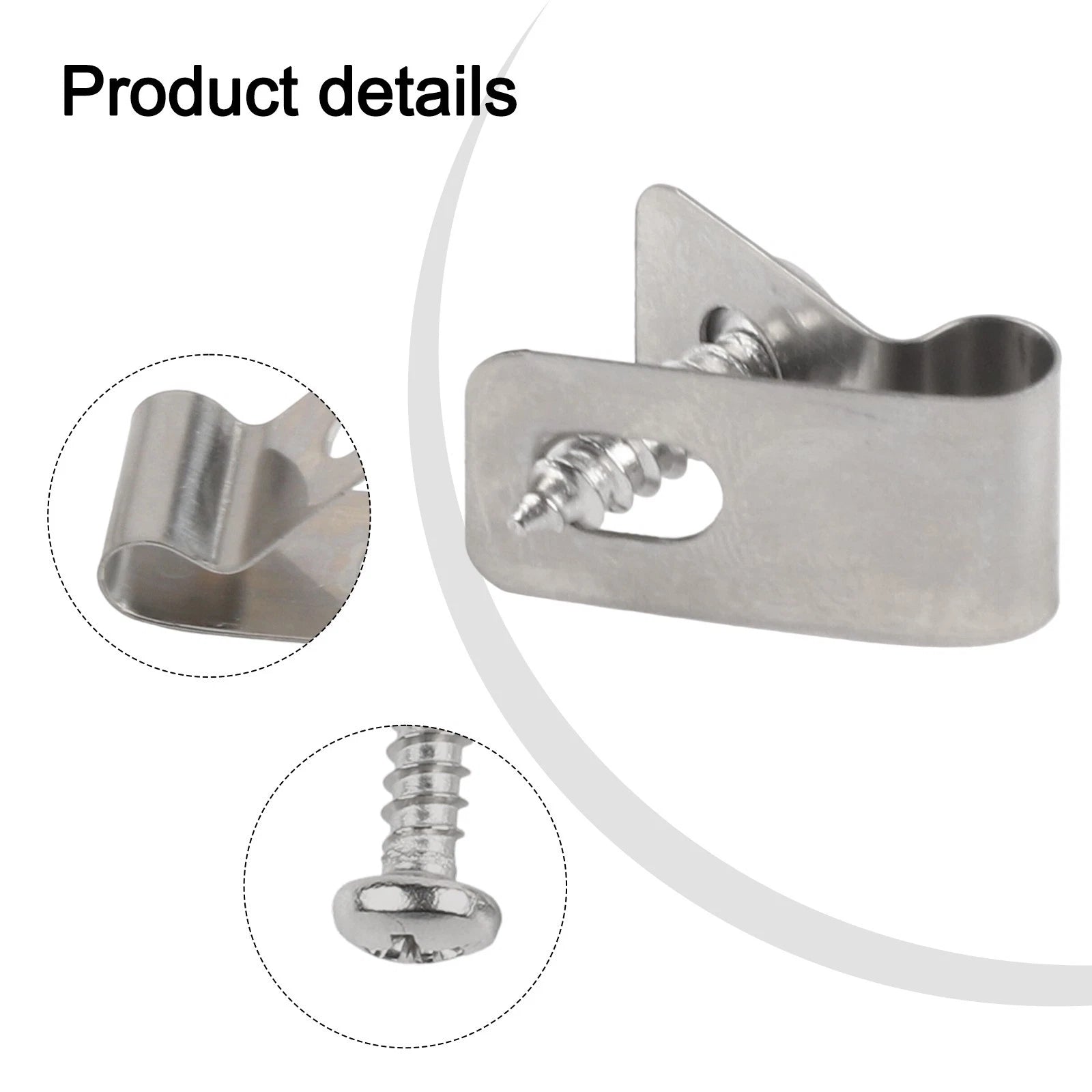 100 Stainless Steel Wire Clips for Outdoor Projects (No specific make/model)