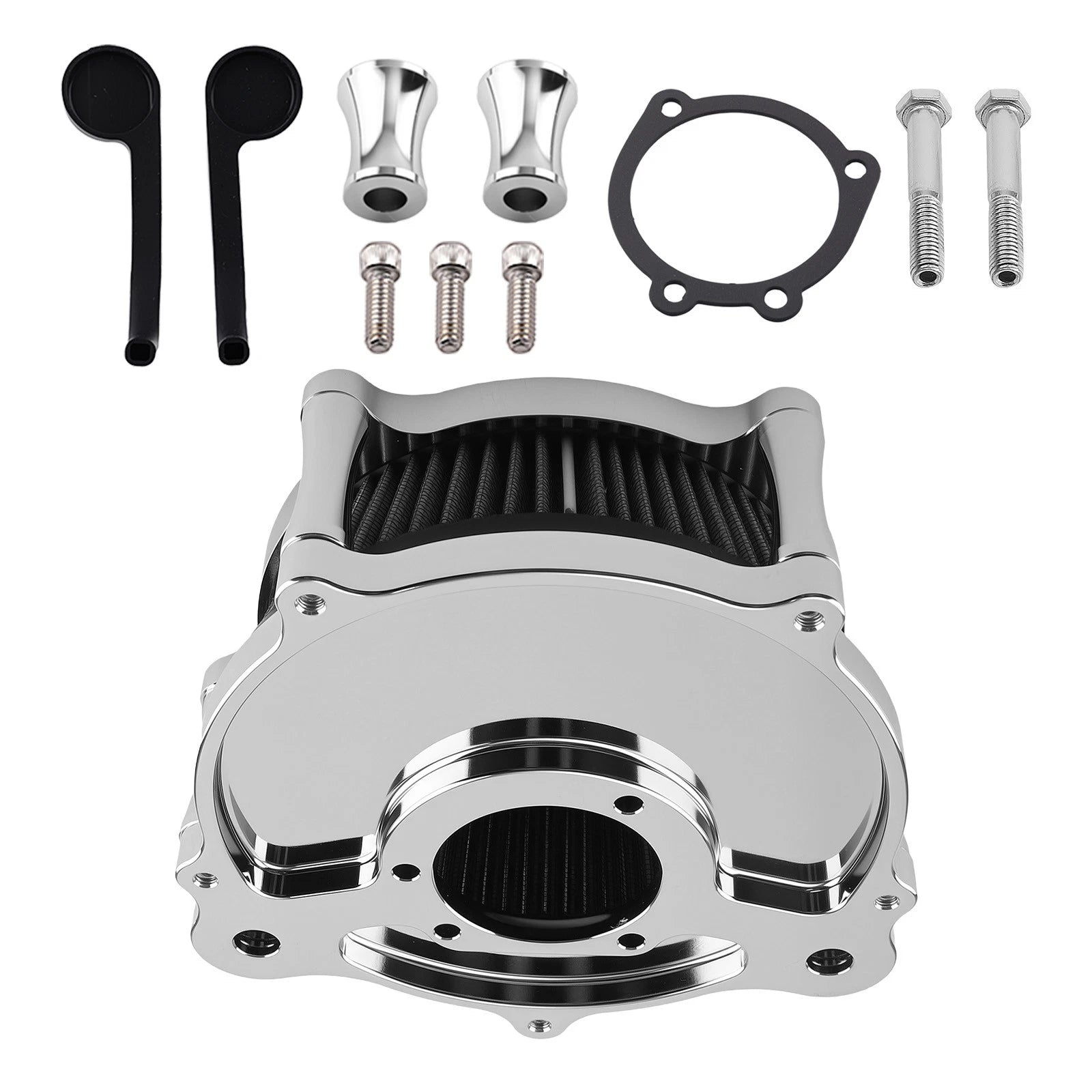 Air Cleaner Filter Intake Kit Chrome for Harley Touring Models (2000–2007)
