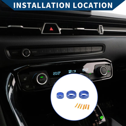 AC Radio Volume Switch Knob Cover Ring Replacement for Toyota Supra (2018–2022)
