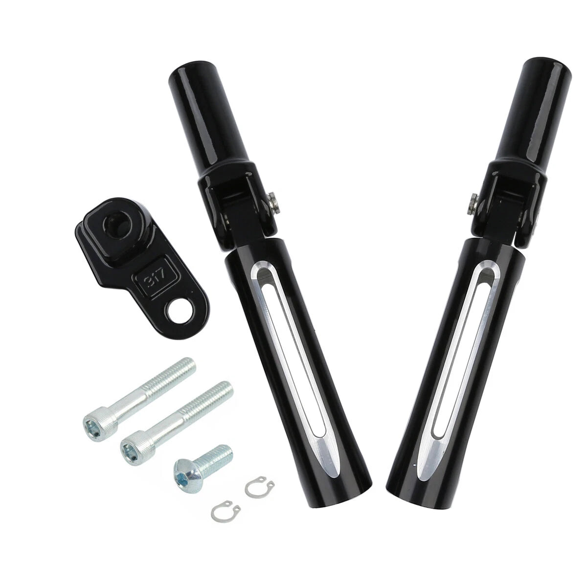 Passenger Footpegs for Harley Softail FLS (2012–2017) & Cross Bones (2008–2011)