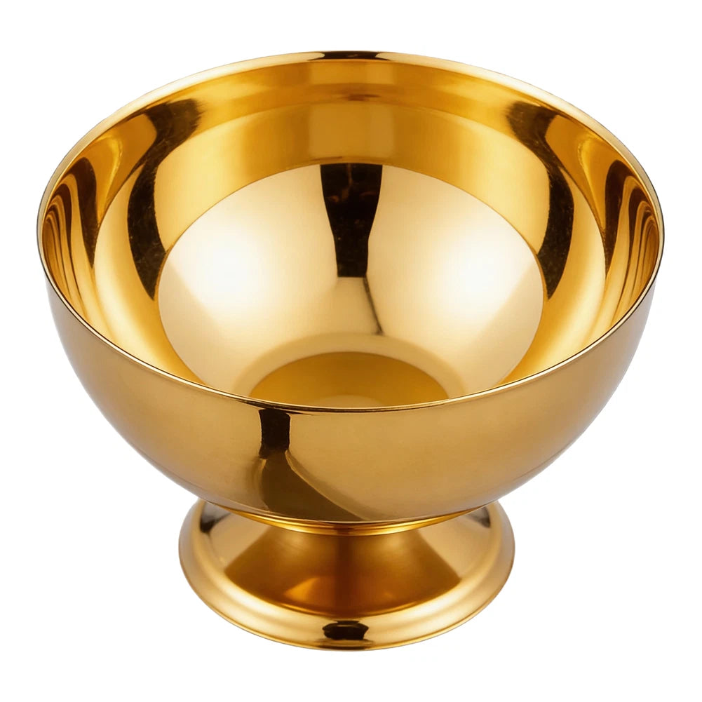 Stylish 304 Stainless Steel Ice Cream Glass for Pudding Dessert and Drinks