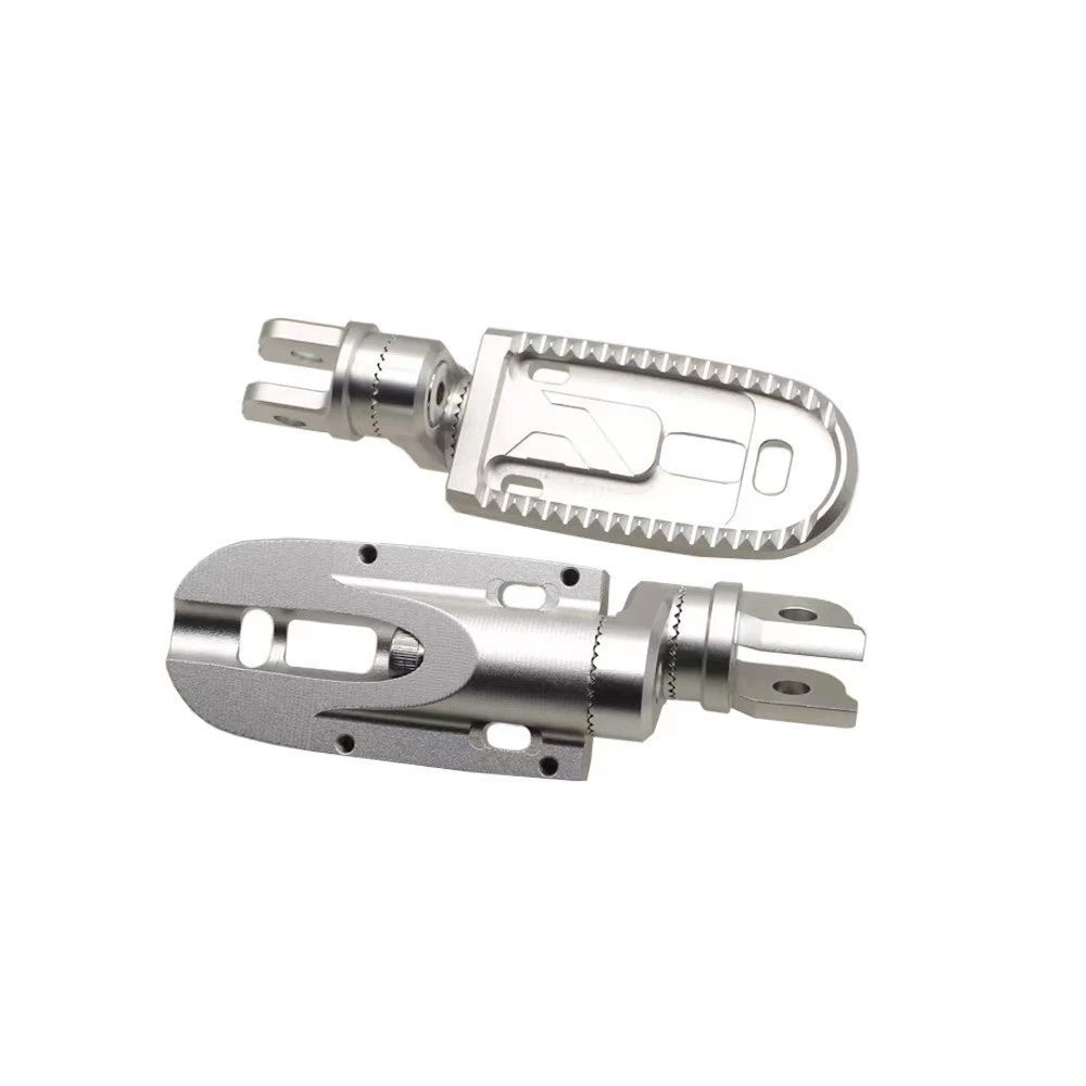 Adjustable Foot Pegs for BMW R1200GS 1300GS (2004–2023) - Silver