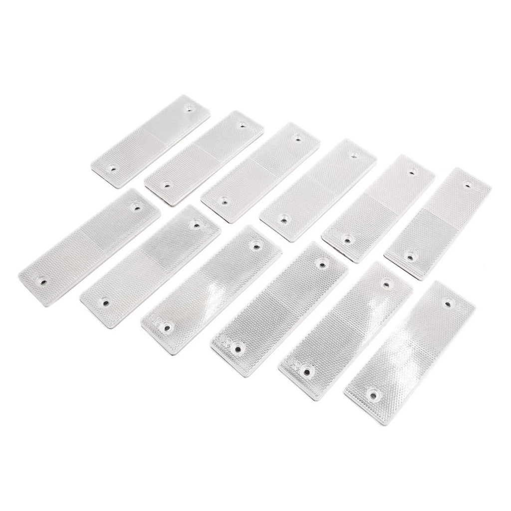 Reflective Warning Plate Adhesive Reflector Set for Universal Trailer (12PCS)