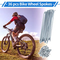Bicycle Spokes Nipple Set 12G 155mm Carbon Steel Galvanized Universal