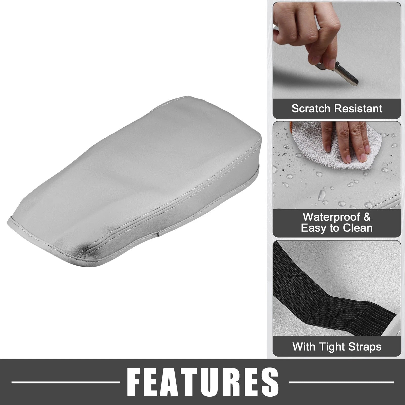 Center Console Pad Armrest Replacement for Lexus ES330 (2005–2009) Gray