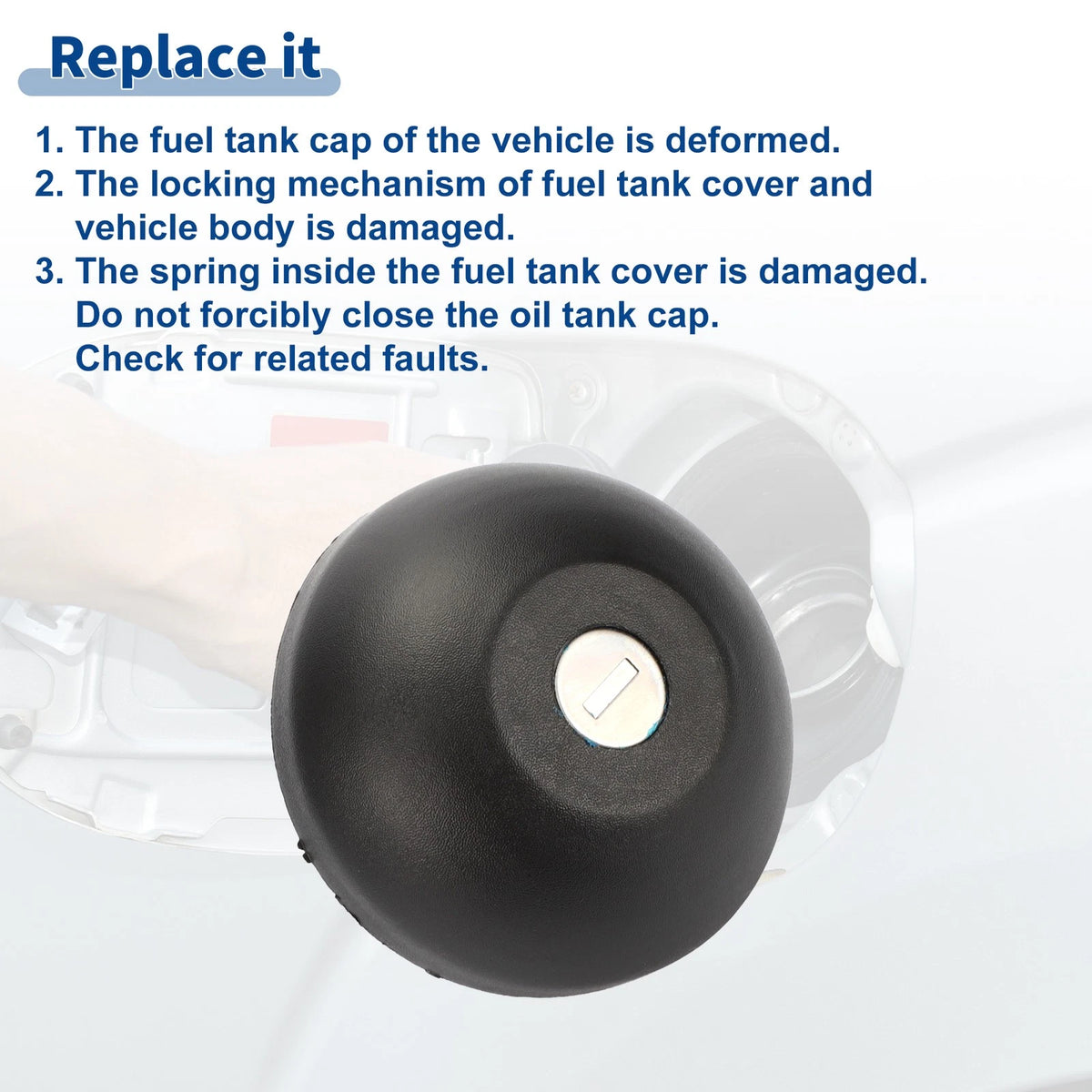Locking Gas Cap with Keys for Renault Clio II (1998–2006) No.7701471585