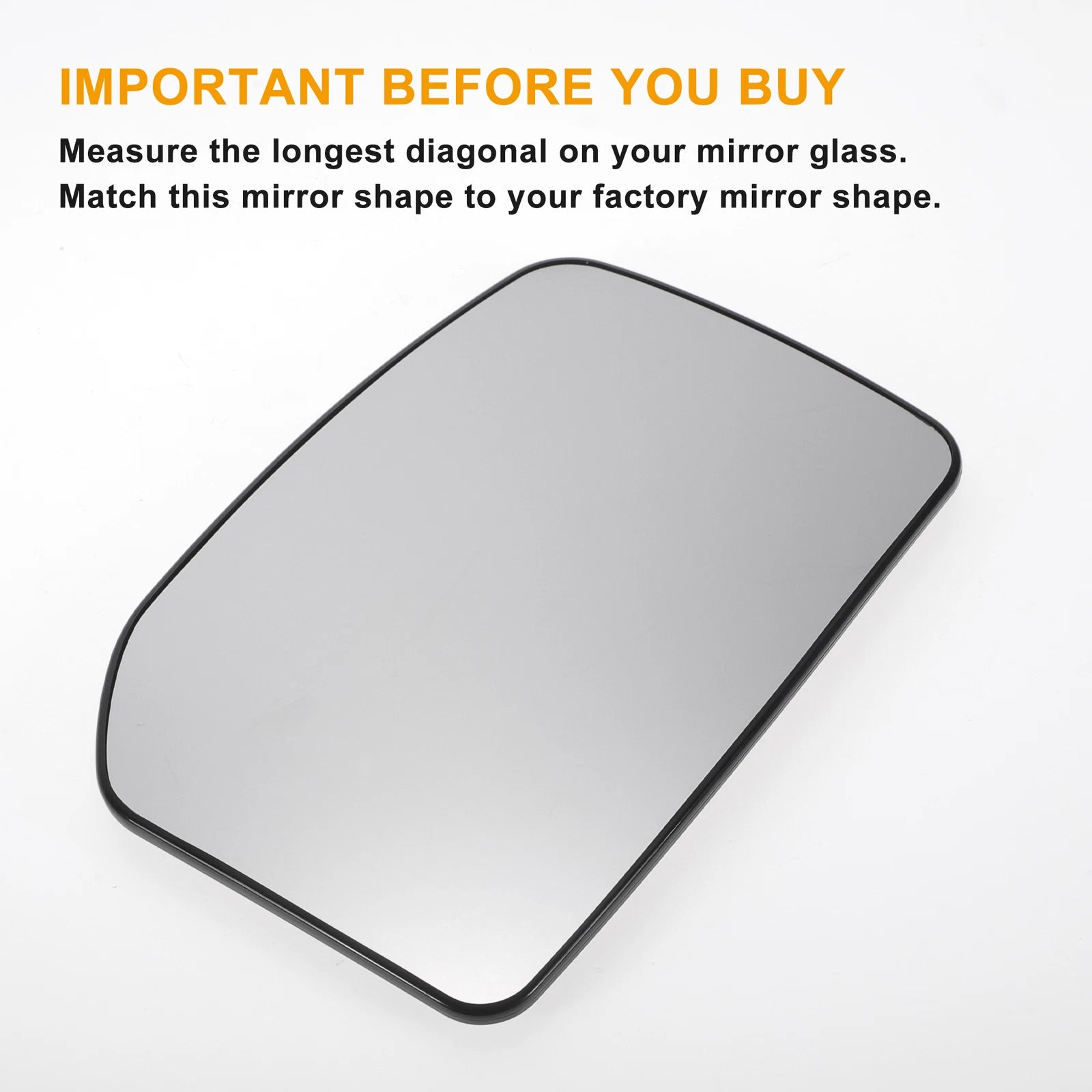 Right Upper Side Heated Convex Mirror Glass for Ford Transit MK6 MK7