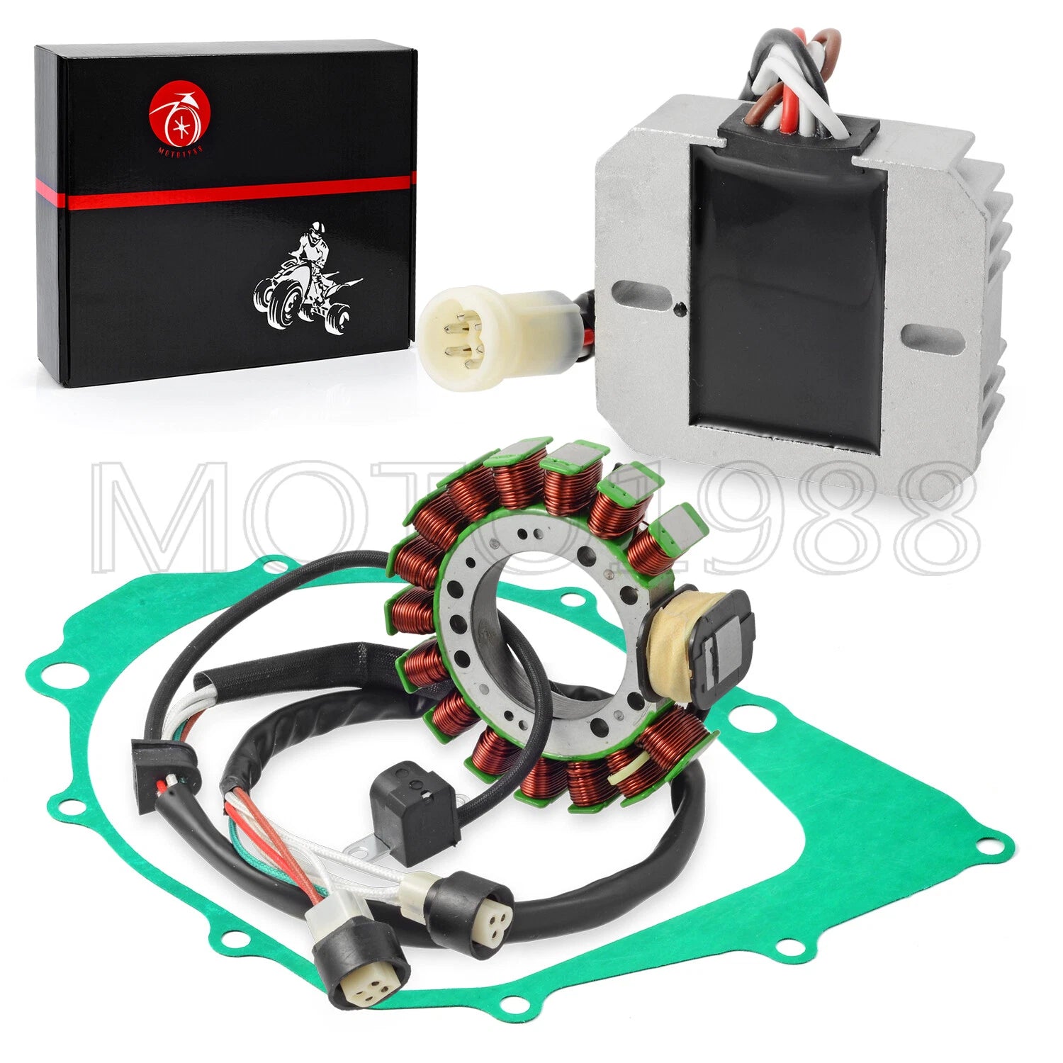Stator & Regulator Rectifier for Yamaha Warrior 350 YFM350X (1990–1995)