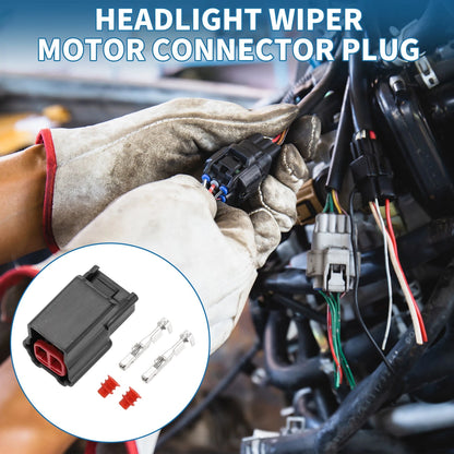 Headlight Wiper Motor Connector Plug 2 Pin for Toyota Lexus (2006–2022)