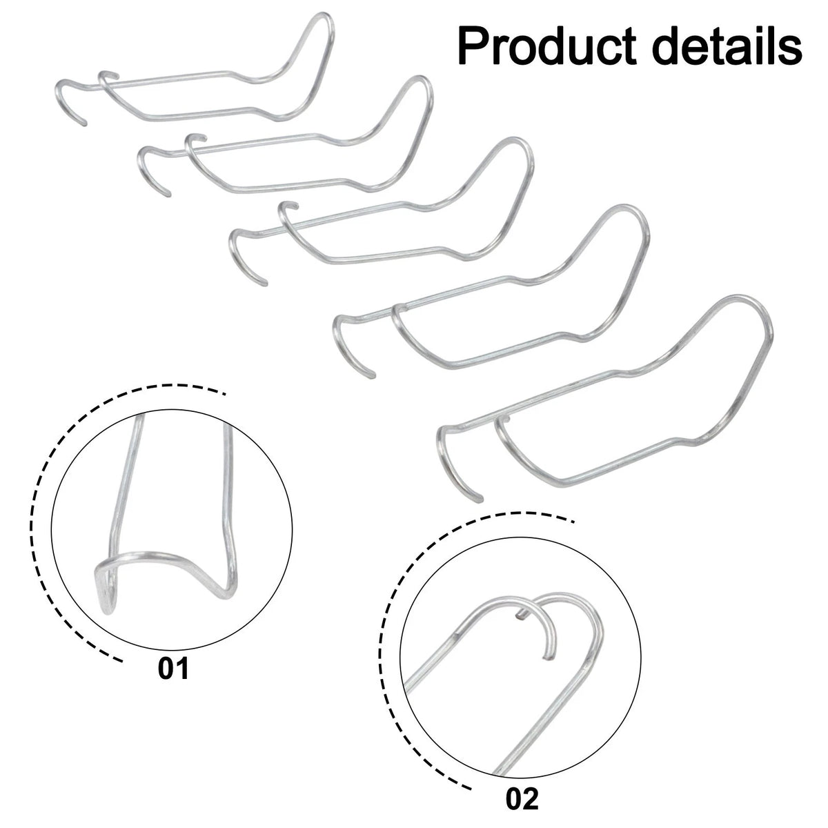 Steel Connection Buckles for Garden Plant Cage Support (Long-lasting Use)