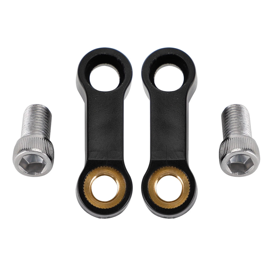 Pair M10 Plastic Mirror Riser/Extender Adapter for Right & Left Hand Thread