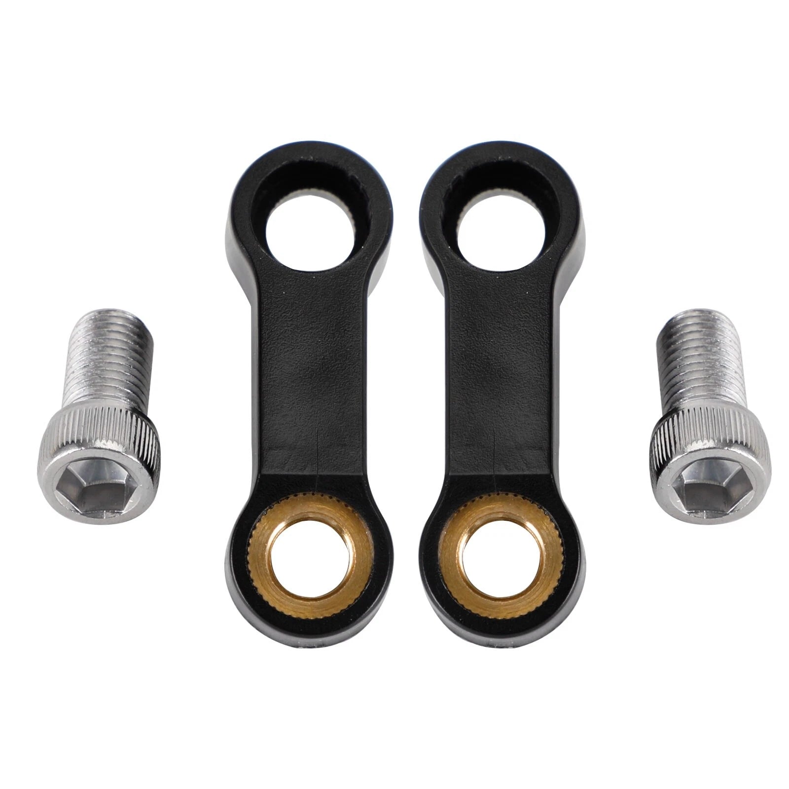 Pair M10 Plastic Mirror Riser/Extender Adapter for Right & Left Hand Thread