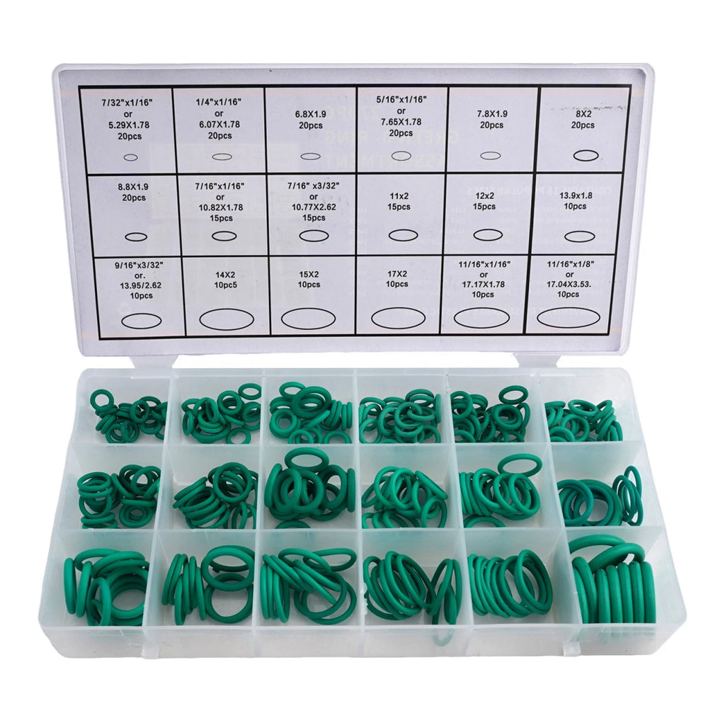 270 PCS O Rings for Car AC System (Assortment Set, HNBR)