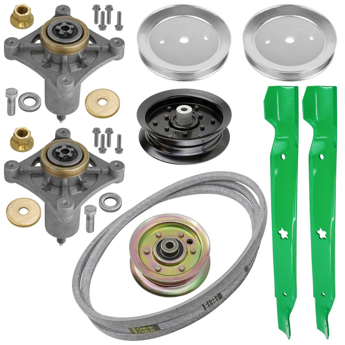 Deck Spindle Blade Belt Pulley Rebuild Kit for Husqvarna YTS4000 (2000–2000)