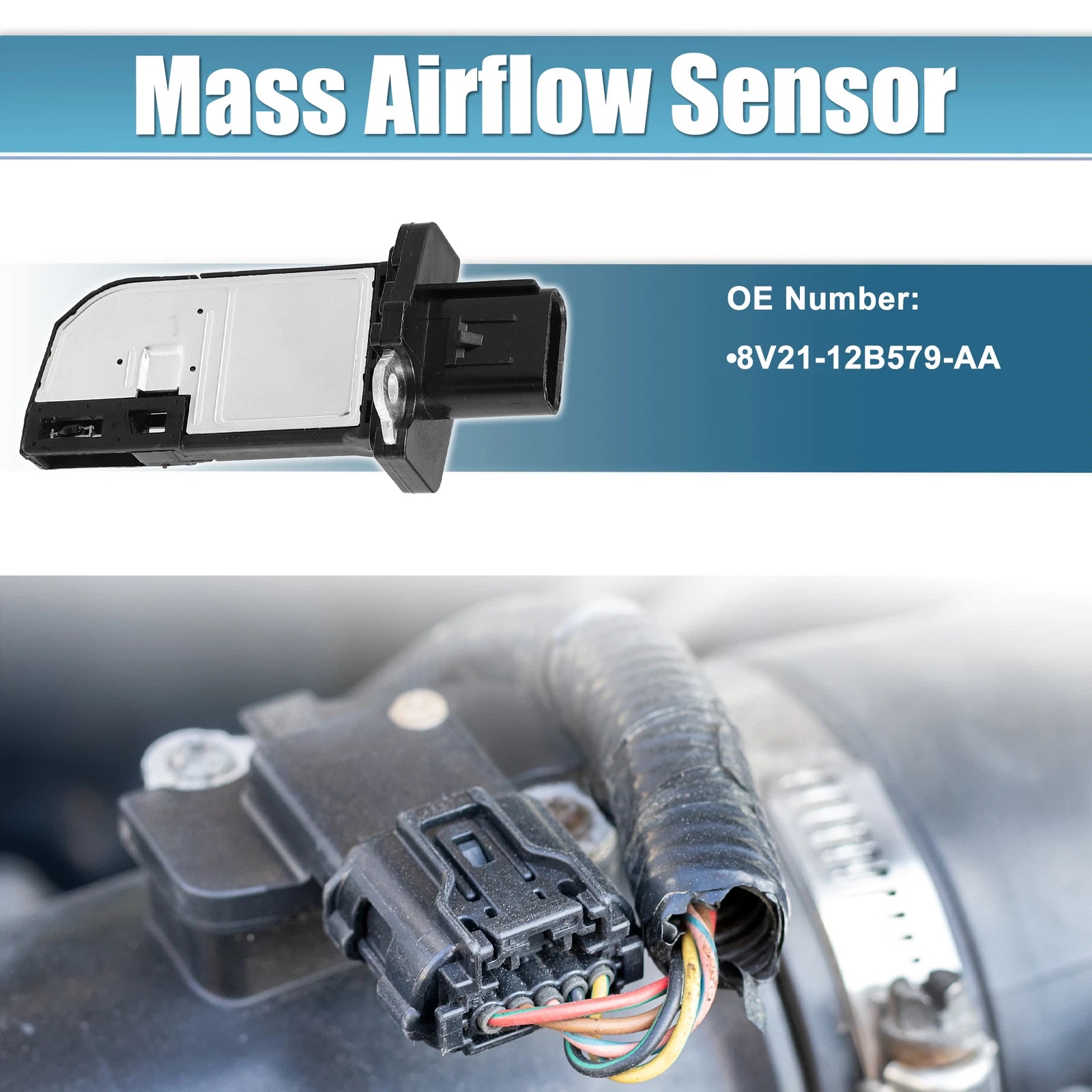 Mass Air Flow Sensor for Ford Fiesta ST180 Mk7 (2013–2017) Replacement