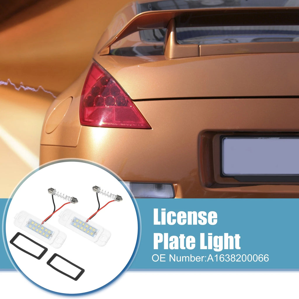 2pcs License Plate Light Replacement for Mercedes-Benz ML 320 (1998–2003)